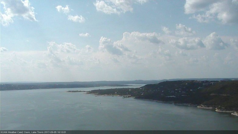 Lake Travis webcam, September 5, 2017 3:15 PM CT