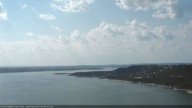 Lake Travis webcam, September 5, 2017 3:20 PM CT