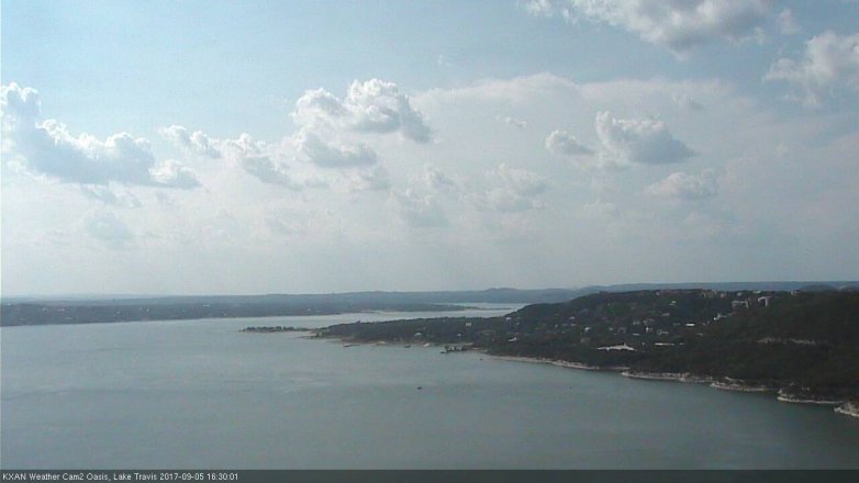 Lake Travis webcam, September 5, 2017 3:45 PM CT