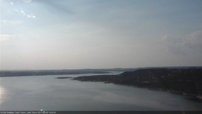 Lake Travis webcam, September 5, 2017 5:25 PM CT