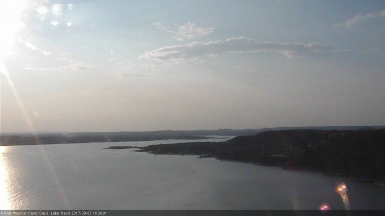 Lake Travis webcam, September 5, 2017 5:35 PM CT