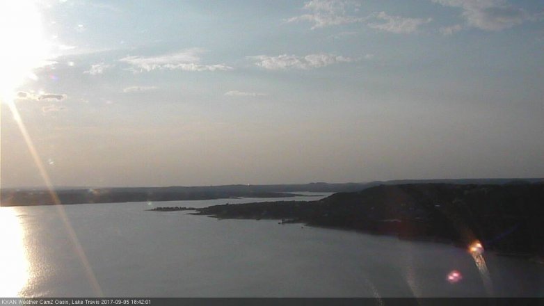 Lake Travis webcam, September 5, 2017 5:45 PM CT