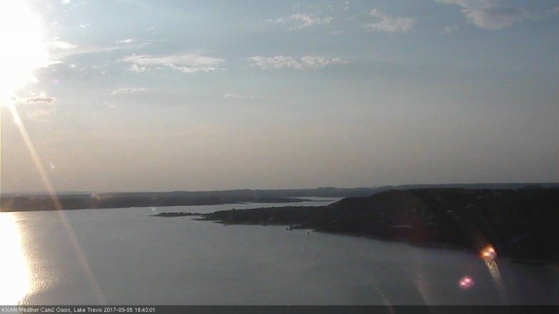 Lake Travis webcam, September 5, 2017 5:50 PM CT