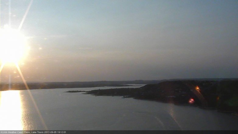 Lake Travis webcam, September 5, 2017 6:15 PM CT