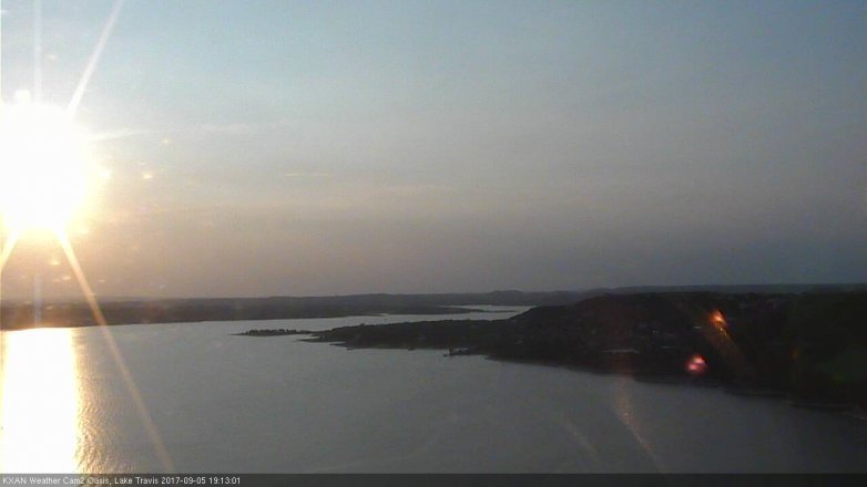 Lake Travis webcam, September 5, 2017 6:20 PM CT