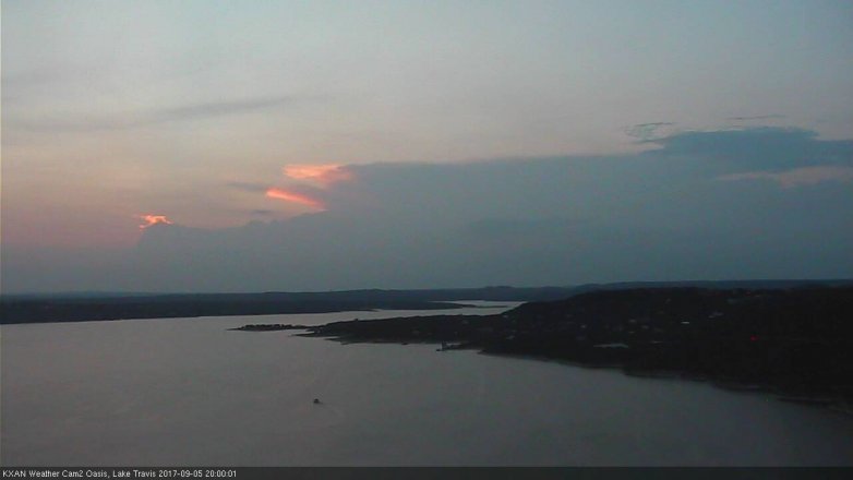 Lake Travis webcam, September 5, 2017 7:05 PM CT