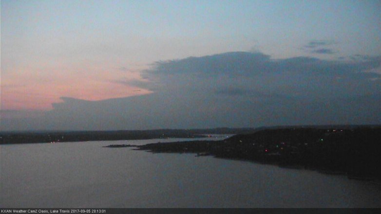 Lake Travis webcam, September 5, 2017 7:20 PM CT