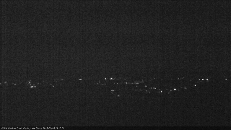 Lake Travis webcam, September 5, 2017 8:30 PM CT