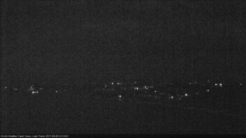 Lake Travis webcam, September 5, 2017 9:15 PM CT