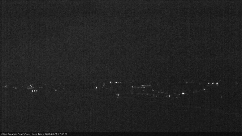 Lake Travis webcam, September 5, 2017 9:30 PM CT