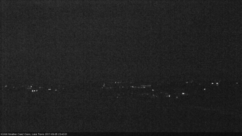 Lake Travis webcam, September 5, 2017 11:00 PM CT