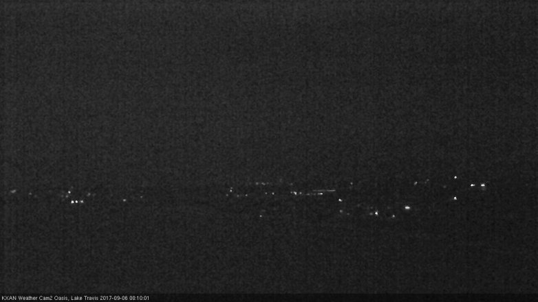 Lake Travis webcam, September 5, 2017 11:25 PM CT