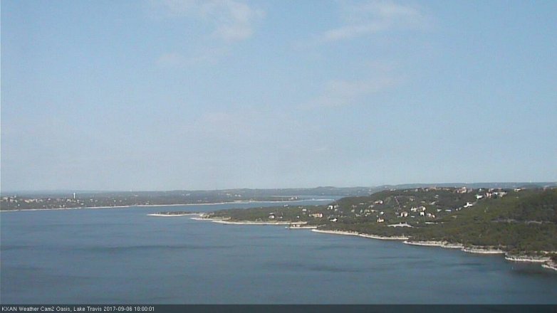 Lake Travis webcam, September 6, 2017 9:10 AM CT