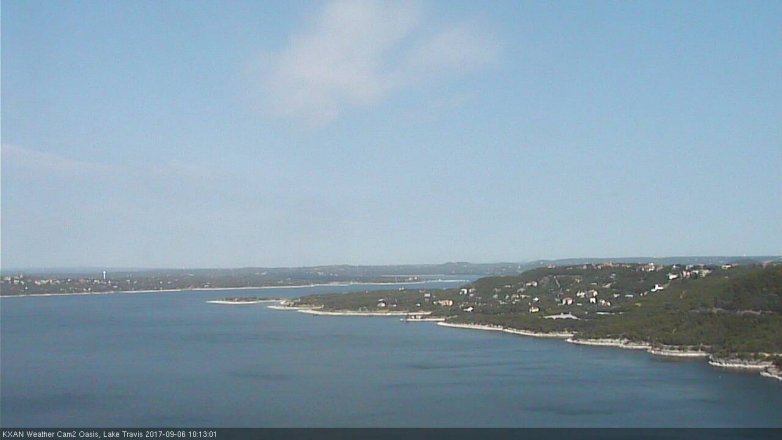 Lake Travis webcam, September 6, 2017 9:40 AM CT