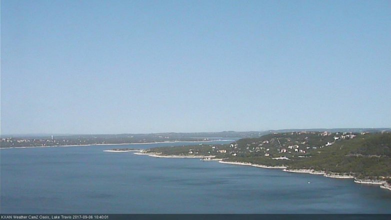 Lake Travis webcam, September 6, 2017 9:45 AM CT