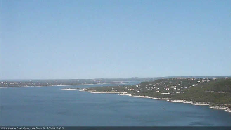 Lake Travis webcam, September 6, 2017 9:55 AM CT