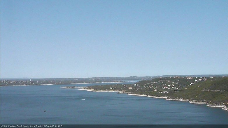 Lake Travis webcam, September 6, 2017 10:20 AM CT