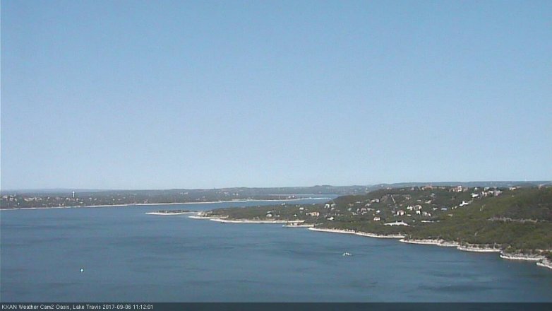 Lake Travis webcam, September 6, 2017 10:30 AM CT