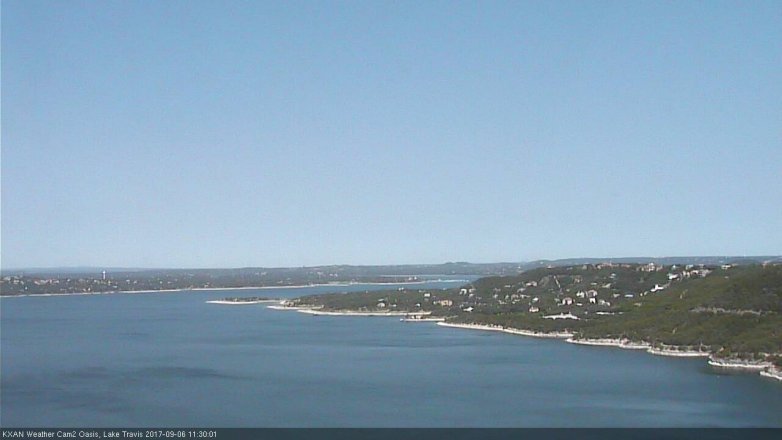 Lake Travis webcam, September 6, 2017 10:50 AM CT