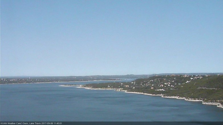 Lake Travis webcam, September 6, 2017 11:10 AM CT