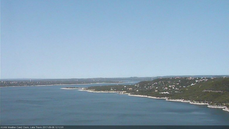 Lake Travis webcam, September 6, 2017 11:20 AM CT