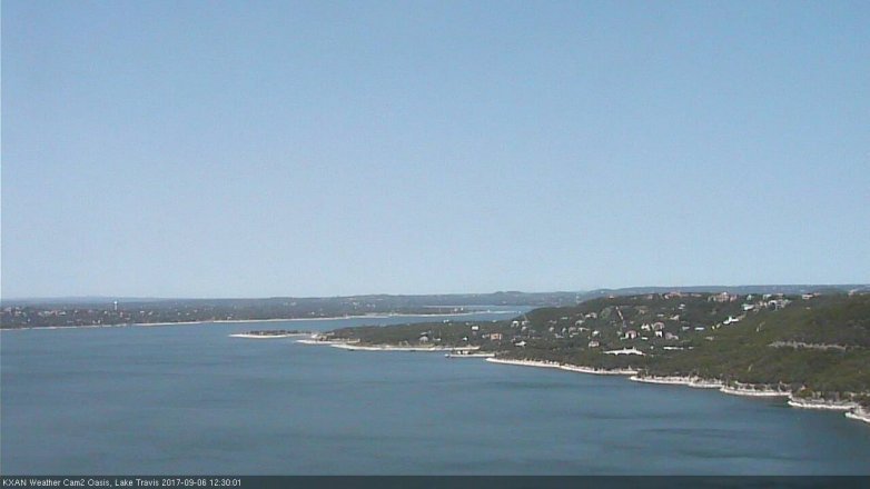 Lake Travis webcam, September 6, 2017 11:40 AM CT