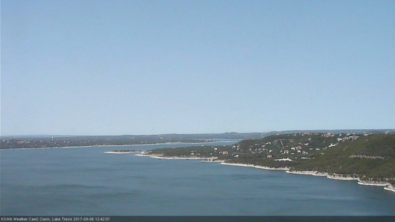 Lake Travis webcam, September 6, 2017 11:45 AM CT