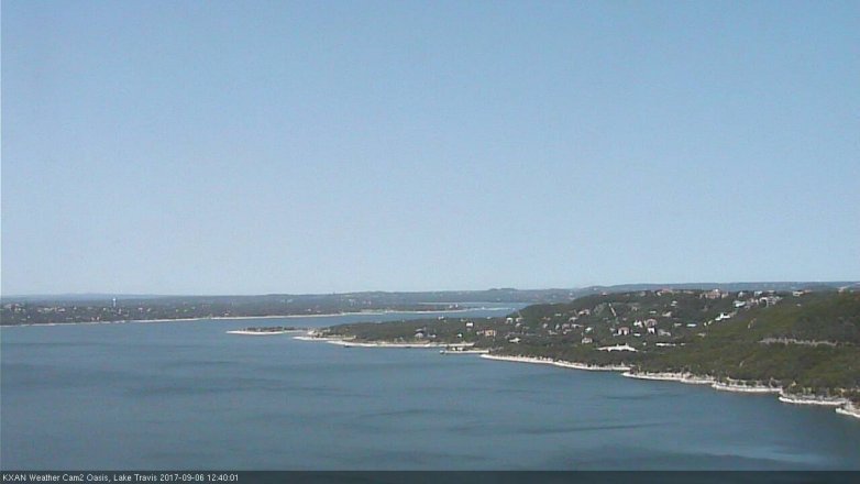Lake Travis webcam, September 6, 2017 11:50 AM CT