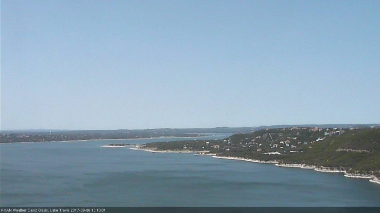 Lake Travis webcam, September 6, 2017 12:30 PM CT