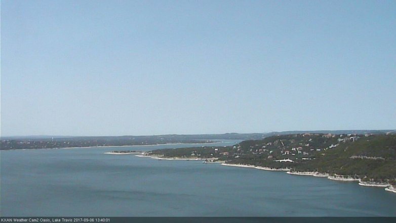 Lake Travis webcam, September 6, 2017 12:50 PM CT