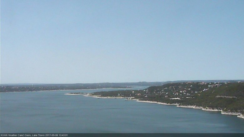 Lake Travis webcam, September 6, 2017 12:55 PM CT