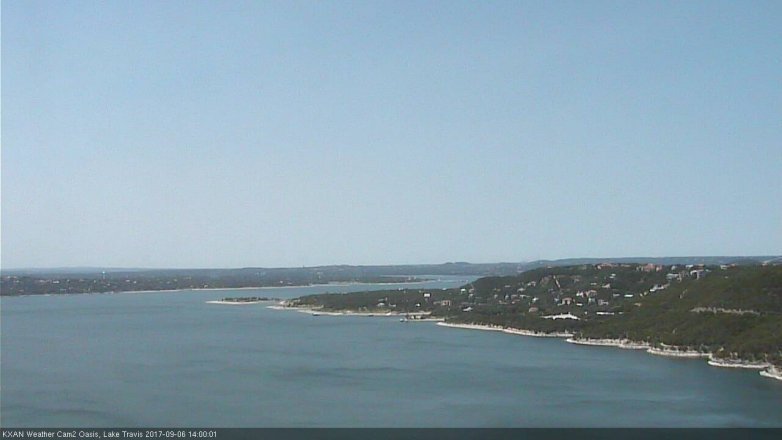 Lake Travis webcam, September 6, 2017 1:20 PM CT