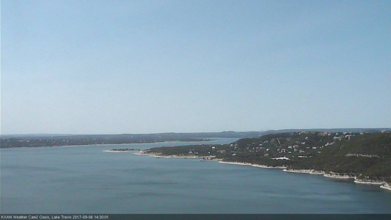 Lake Travis webcam, September 6, 2017 2:00 PM CT