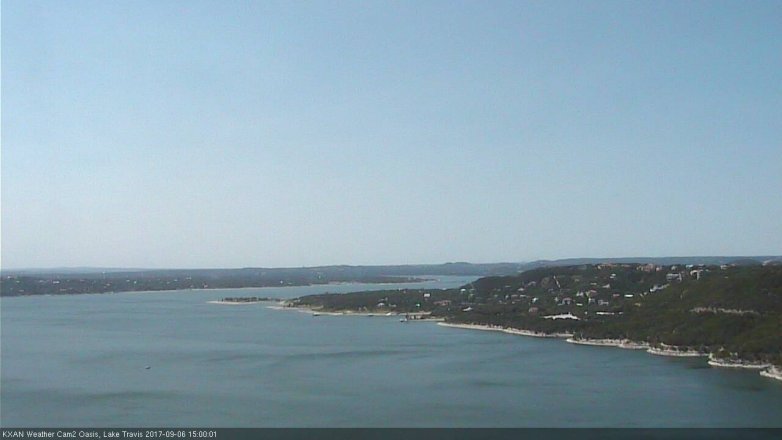 Lake Travis webcam, September 6, 2017 2:10 PM CT