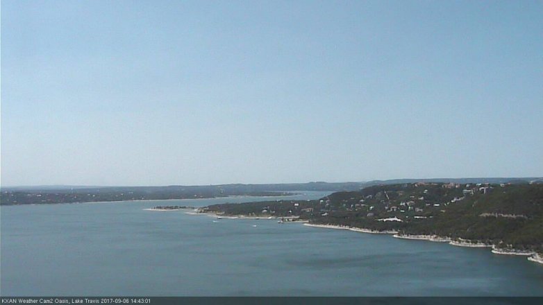 Lake Travis webcam, September 6, 2017 2:15 PM CT