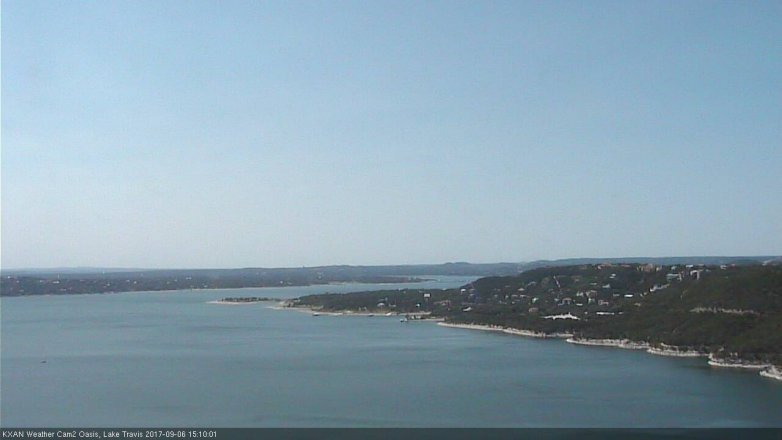 Lake Travis webcam, September 6, 2017 2:20 PM CT