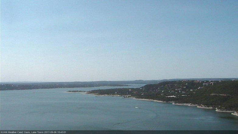 Lake Travis webcam, September 6, 2017 2:50 PM CT