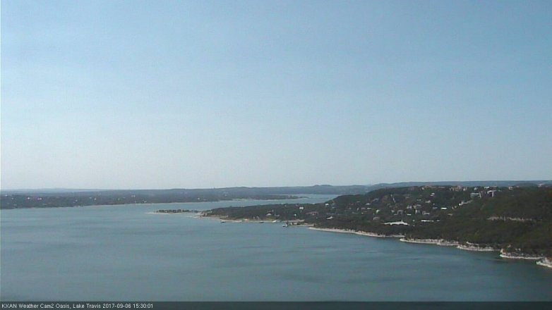 Lake Travis webcam, September 6, 2017 3:00 PM CT