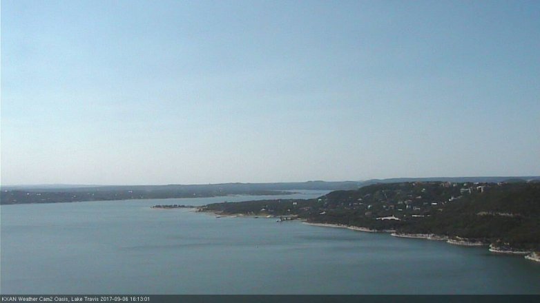 Lake Travis webcam, September 6, 2017 3:30 PM CT