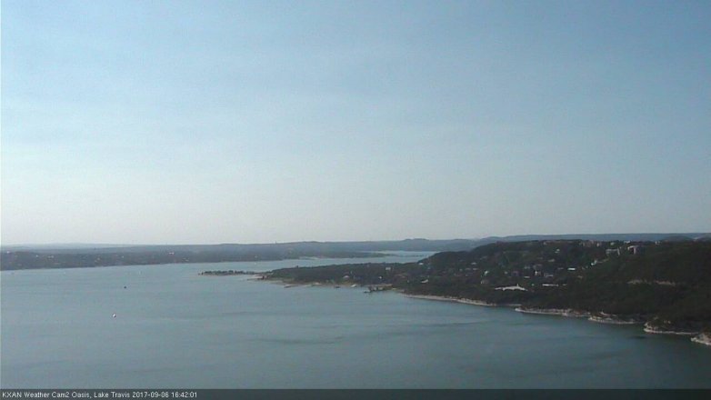 Lake Travis webcam, September 6, 2017 3:45 PM CT