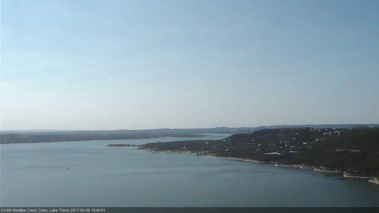 Lake Travis webcam, September 6, 2017 3:50 PM CT