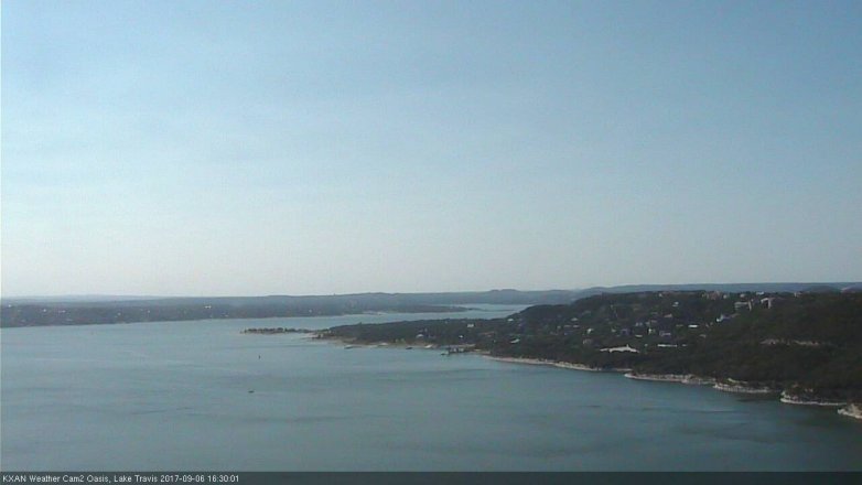 Lake Travis webcam, September 6, 2017 3:55 PM CT