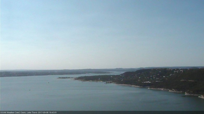 Lake Travis webcam, September 6, 2017 4:15 PM CT