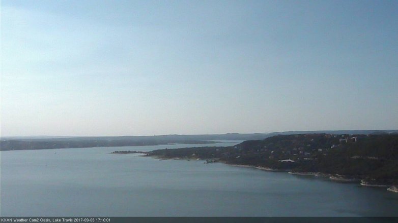 Lake Travis webcam, September 6, 2017 4:25 PM CT