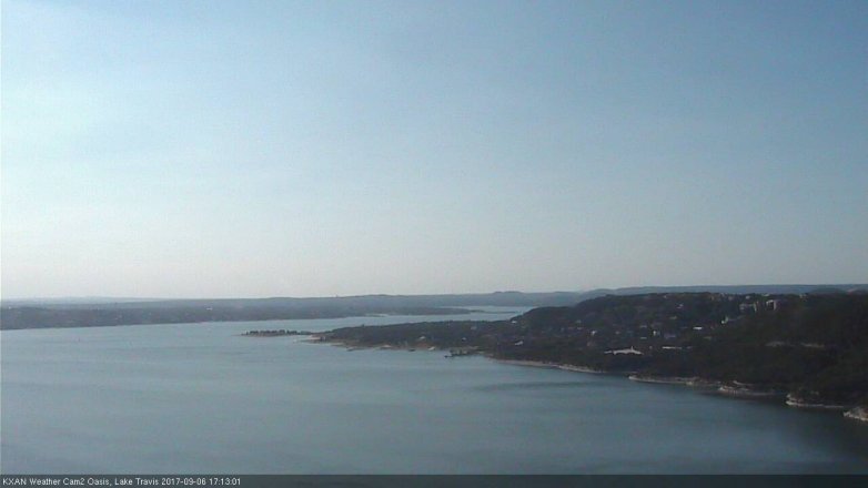 Lake Travis webcam, September 6, 2017 4:40 PM CT