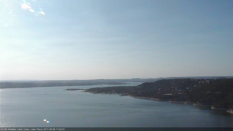 Lake Travis webcam, September 6, 2017 4:45 PM CT