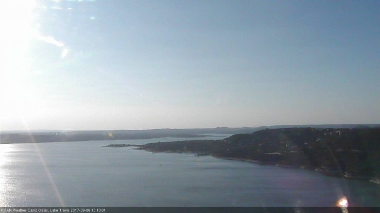 Lake Travis webcam, September 6, 2017 5:25 PM CT