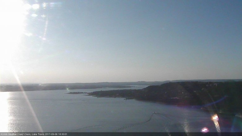Lake Travis webcam, September 6, 2017 5:45 PM CT
