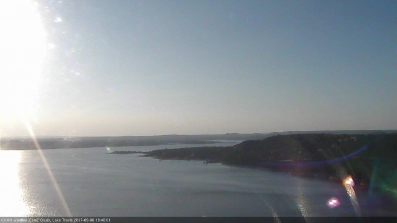 Lake Travis webcam, September 6, 2017 5:50 PM CT