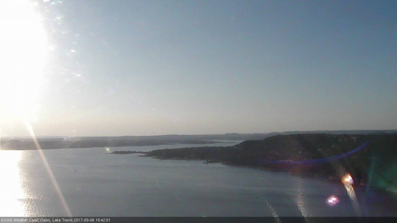 Lake Travis webcam, September 6, 2017 6:05 PM CT